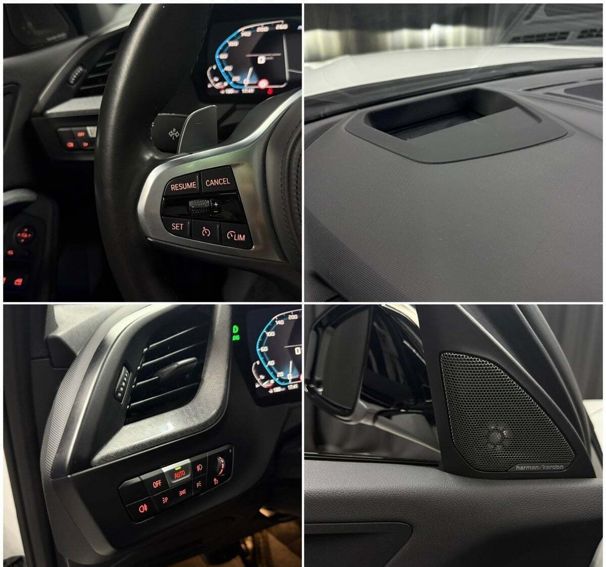 Hvid BMW M135i fra 2020