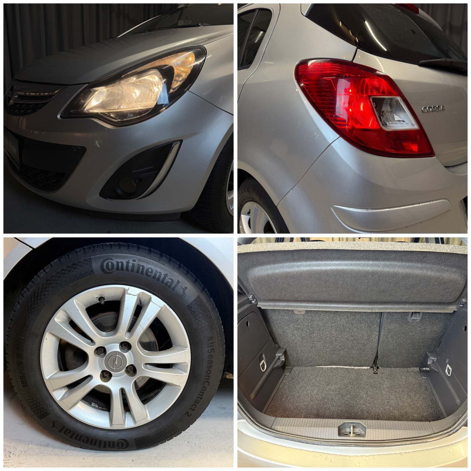 Sølv Opel Corsa fra 2014