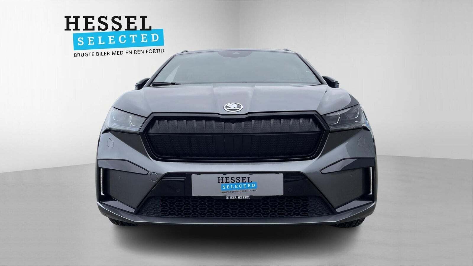 Grå Skoda Enyaq fra 2022