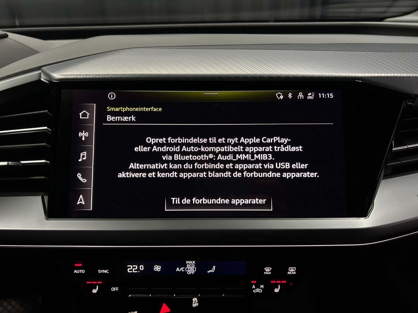 Sort Audi Q4 e-tron fra 2024