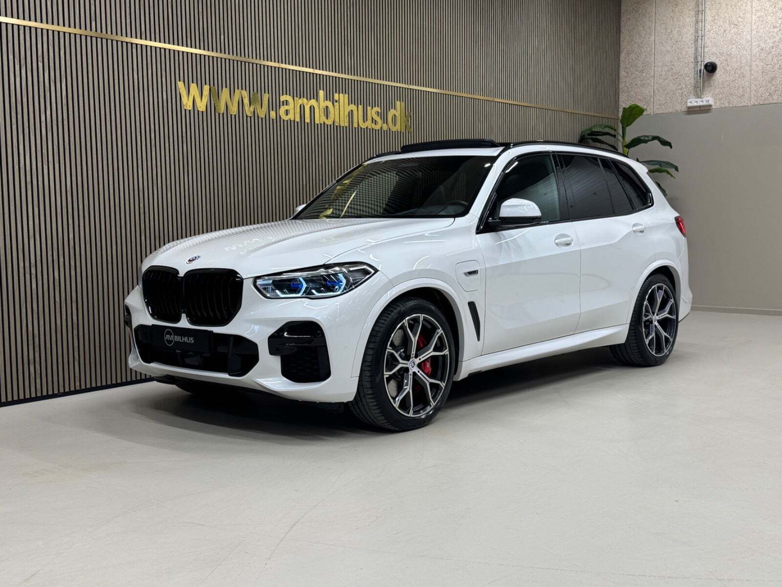 Hvid BMW X5 fra 2022 set udefra