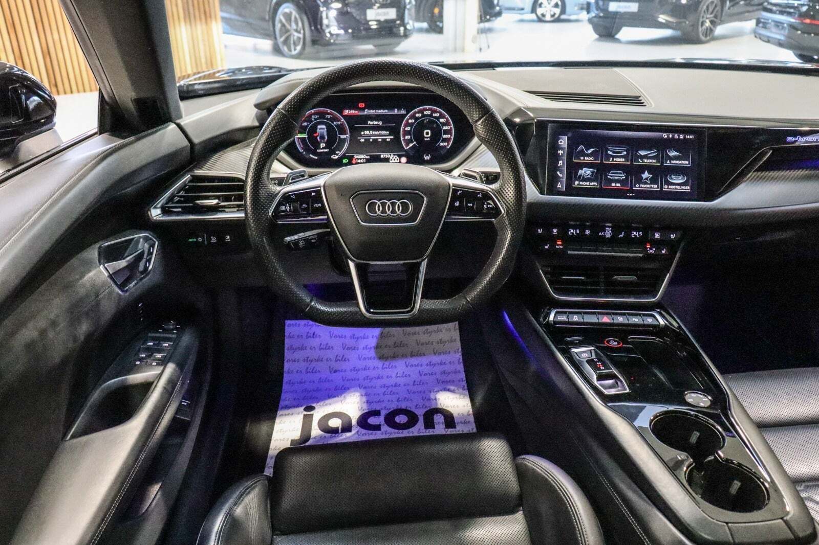 Sort Audi e-tron GT fra 2021