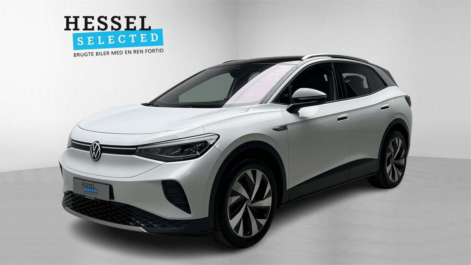 Hvid VW ID.4 fra 2021 set udefra