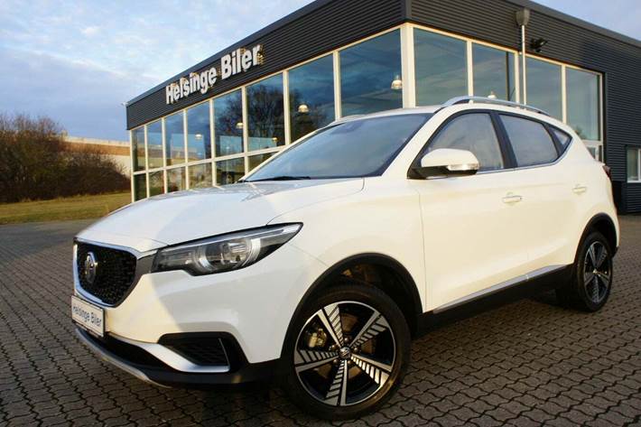 Hvid MG ZS fra 2020 set udefra