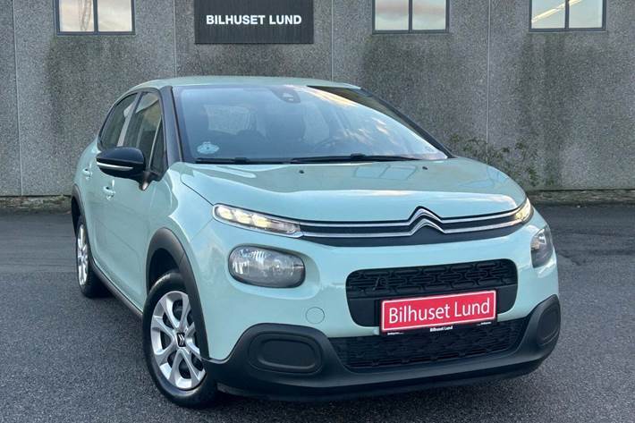 Grøn Citroën C3 fra 2020 set udefra