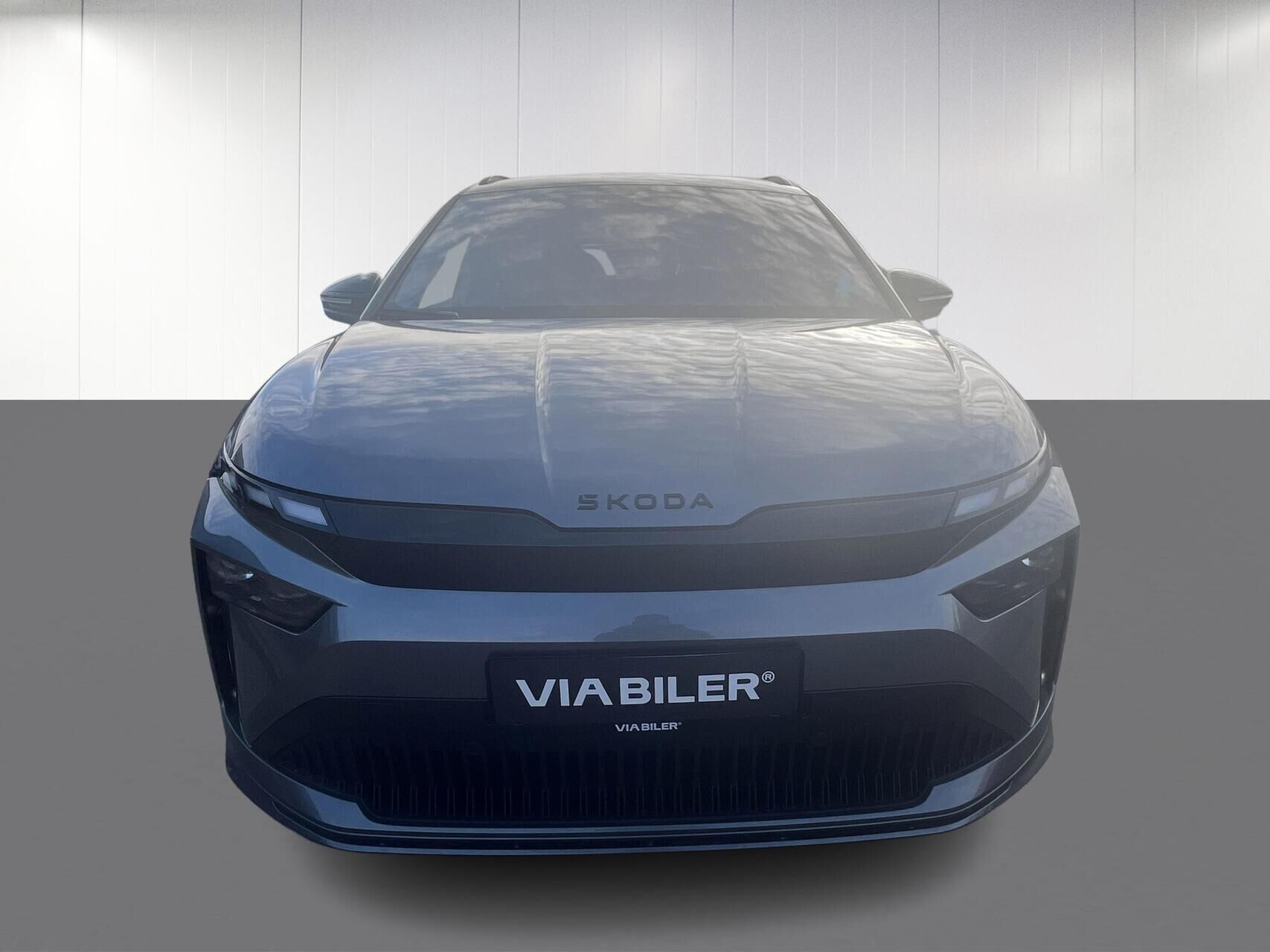 Grå Skoda Enyaq fra 2025