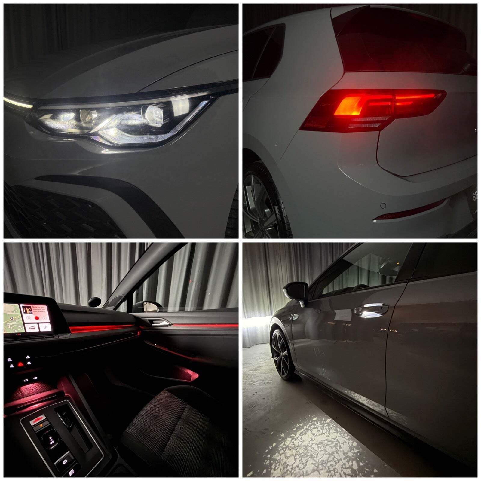 Grå VW Golf VIII fra 2021