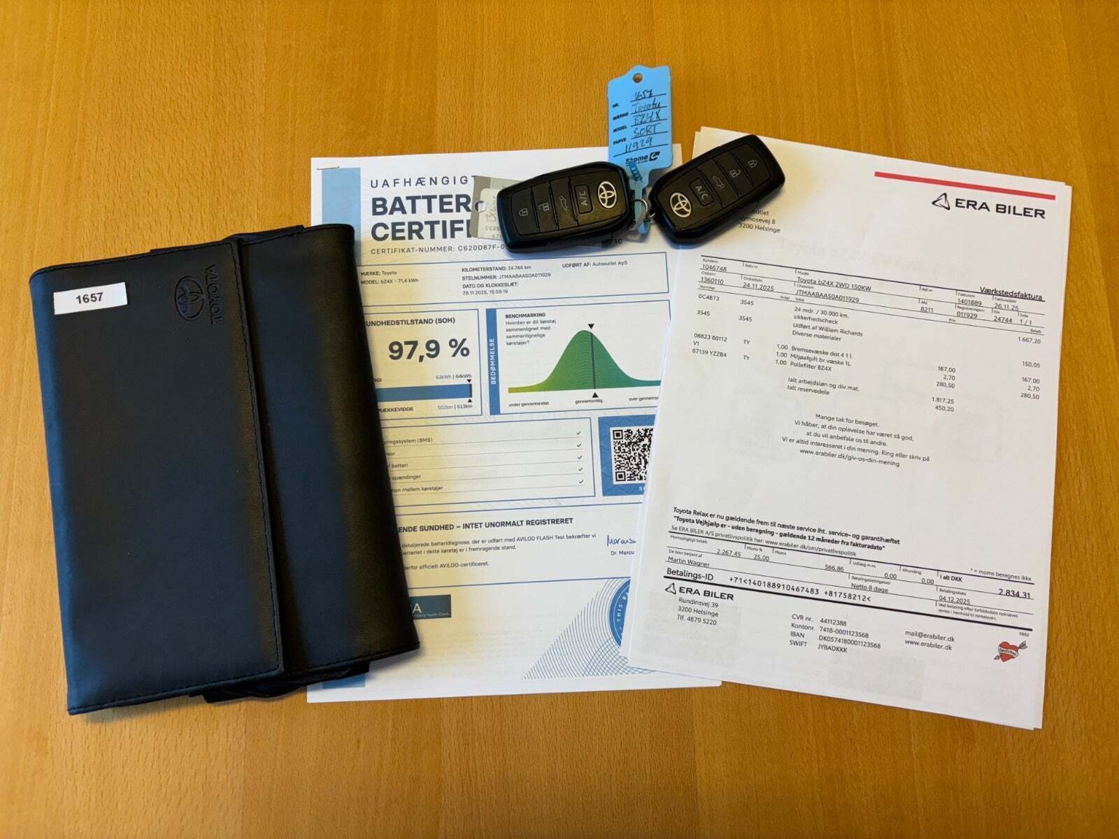 Sort Toyota BZ4X fra 2023