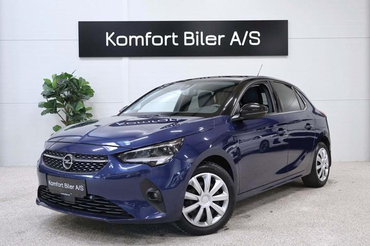 Blå Opel Corsa fra 2020 set udefra