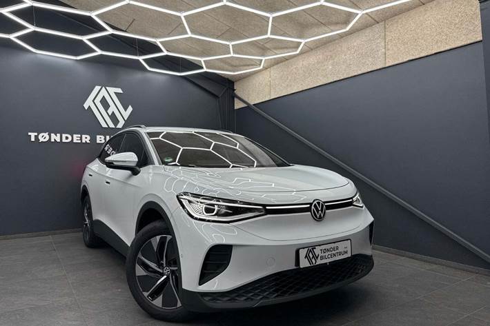 Hvid VW ID.4 fra 2025 set udefra