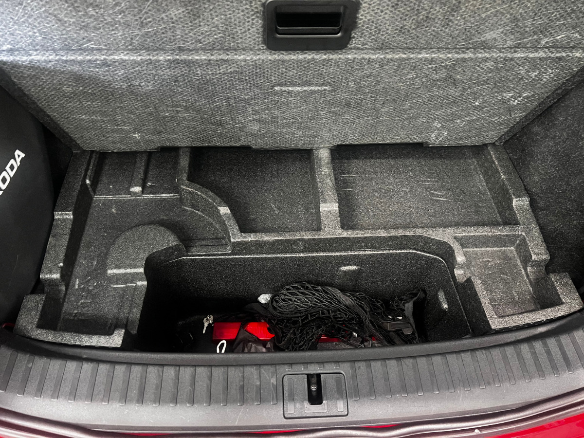 Rød Skoda Enyaq fra 2022