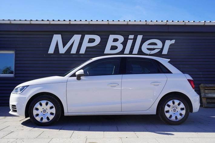 Hvid Audi A1 fra 2016