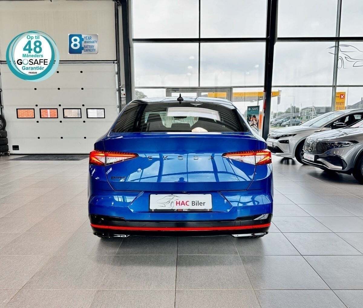 Gul Skoda Enyaq fra 2024