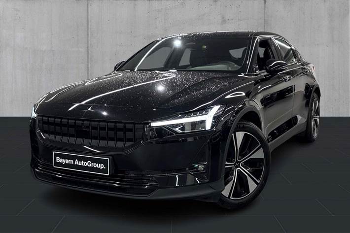 Sort Polestar 2 fra 2022 set udefra
