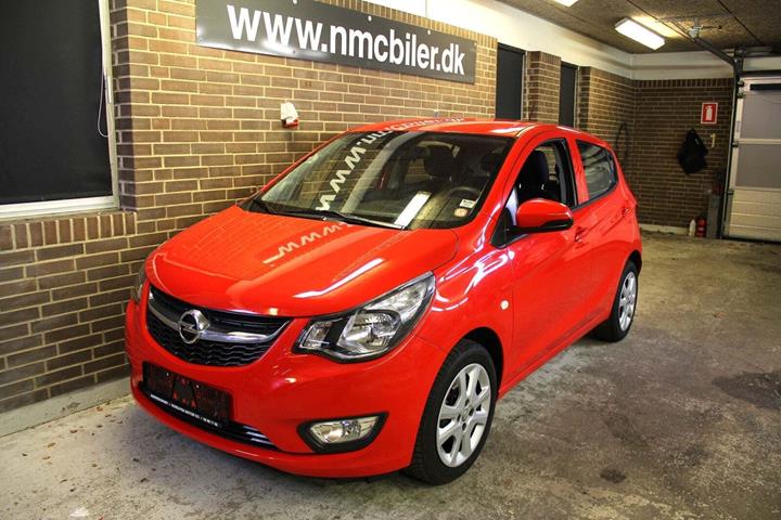 Rød Opel Karl fra 2016