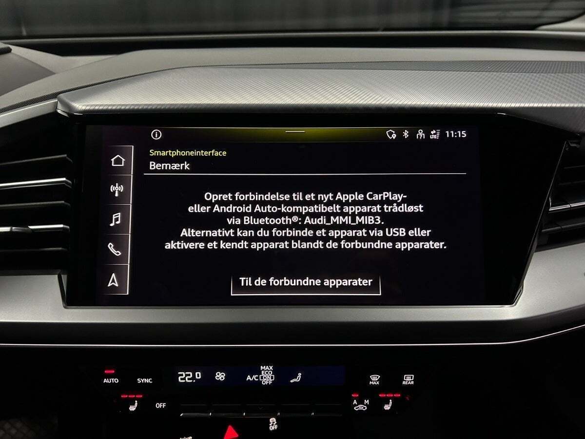 Sort Audi Q4 e-tron fra 2024