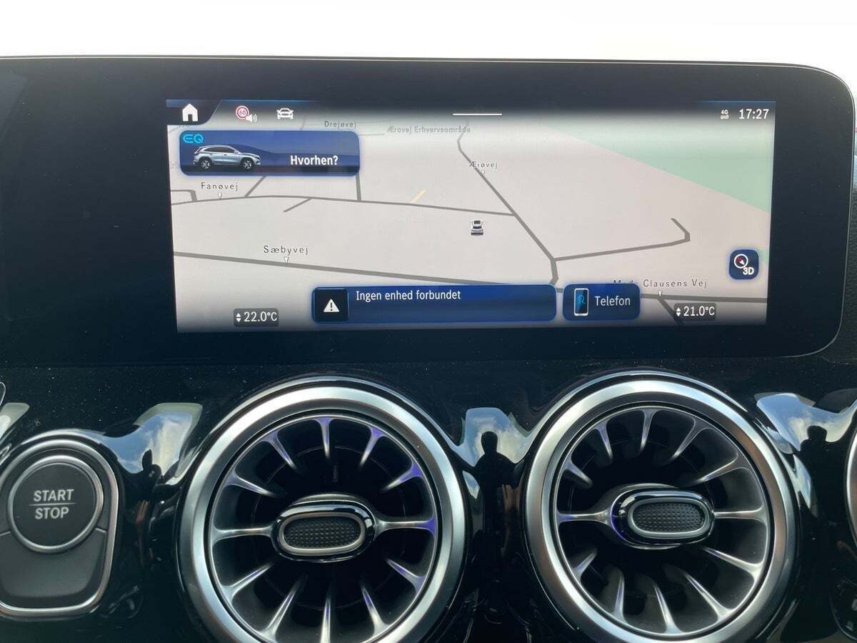 Sort Mercedes EQA350 fra 2024