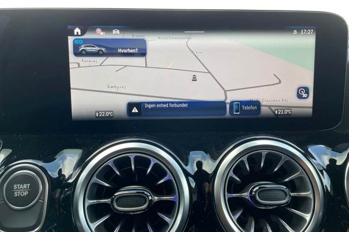 Sort Mercedes EQA350 fra 2024