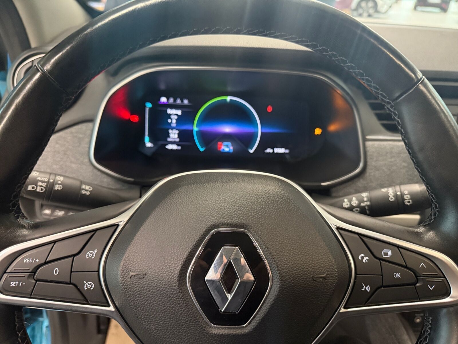 Blå Renault Zoe fra 2021