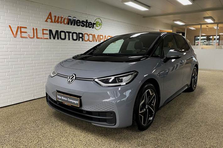 Grå VW ID.3 fra 2020 set udefra