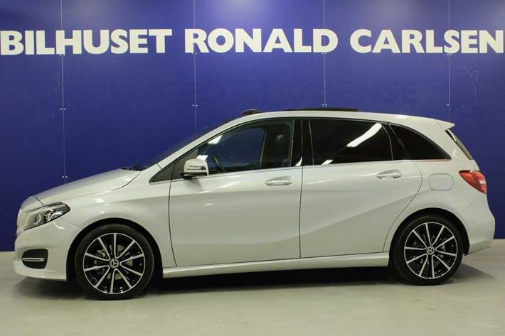 Sølv Mercedes B200 d fra 2016