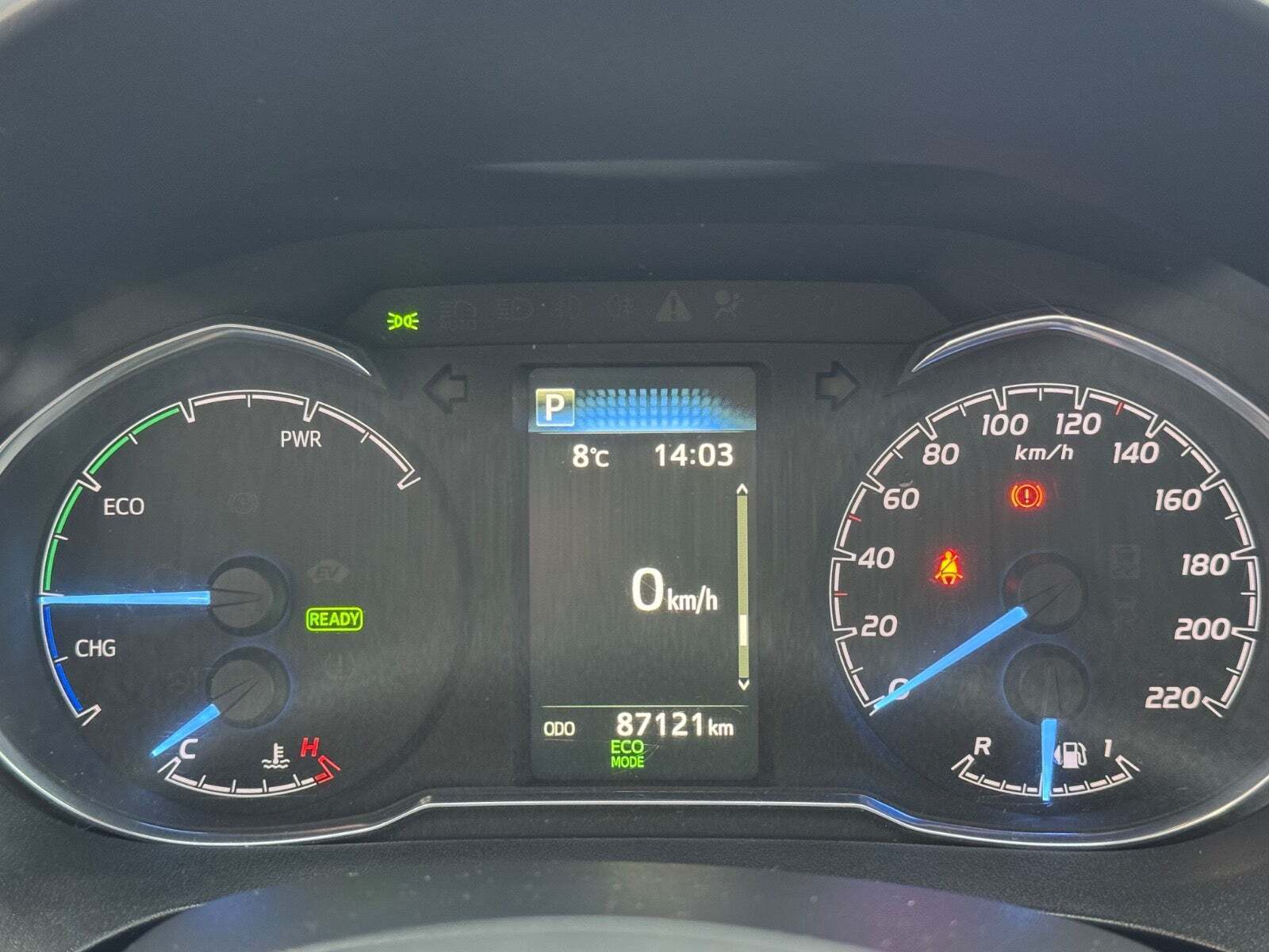 Rød Toyota Yaris fra 2020