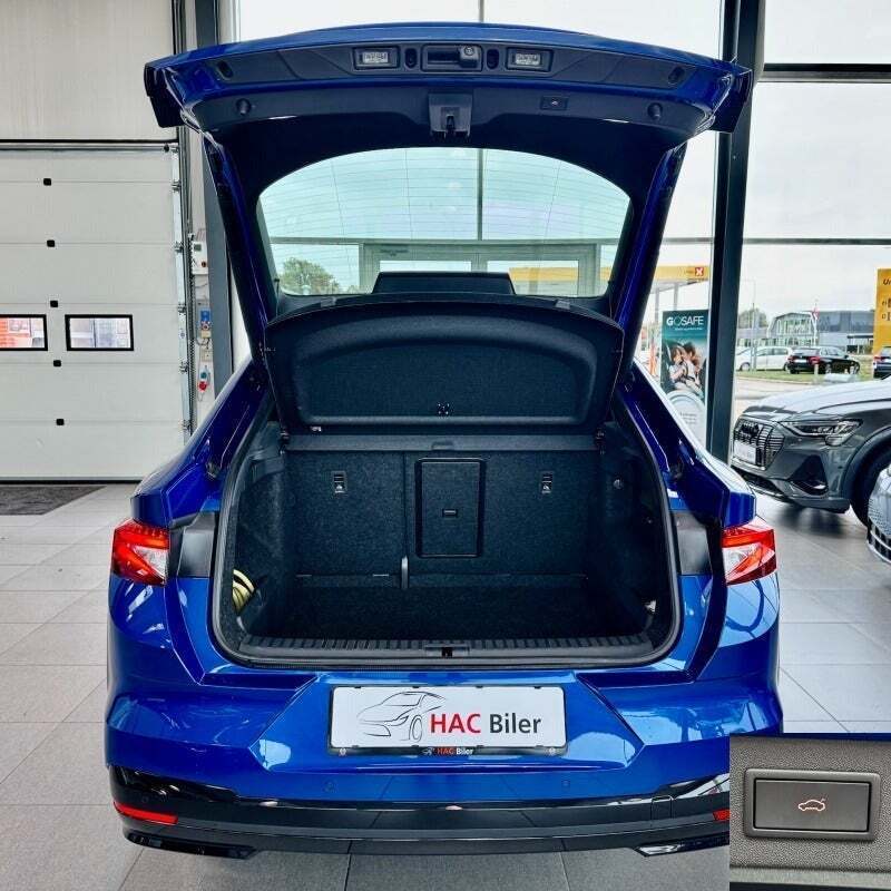 Blå Skoda Enyaq fra 2025