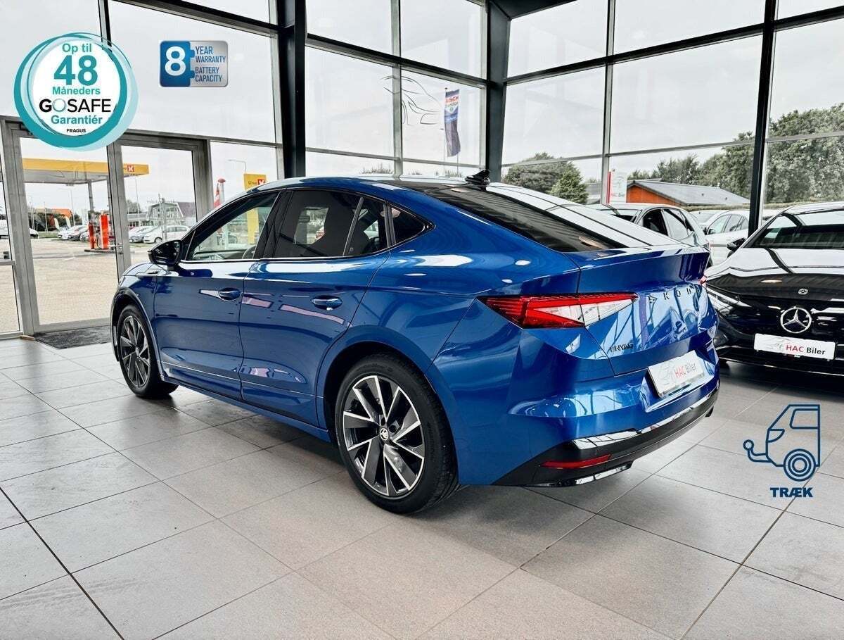 Blå Skoda Enyaq fra 2025