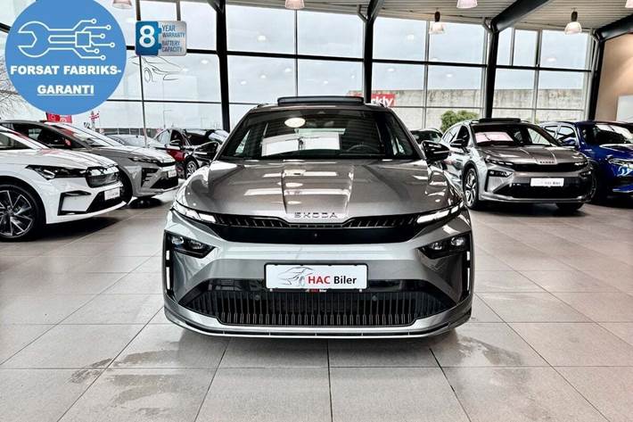 Grå Skoda Enyaq fra 2026