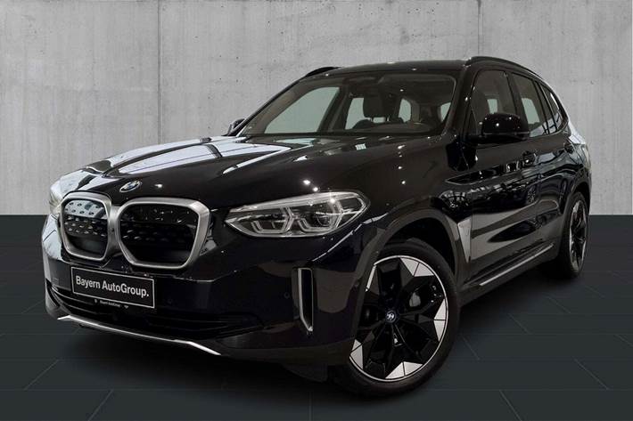 Sort BMW iX3 fra 2021 set udefra