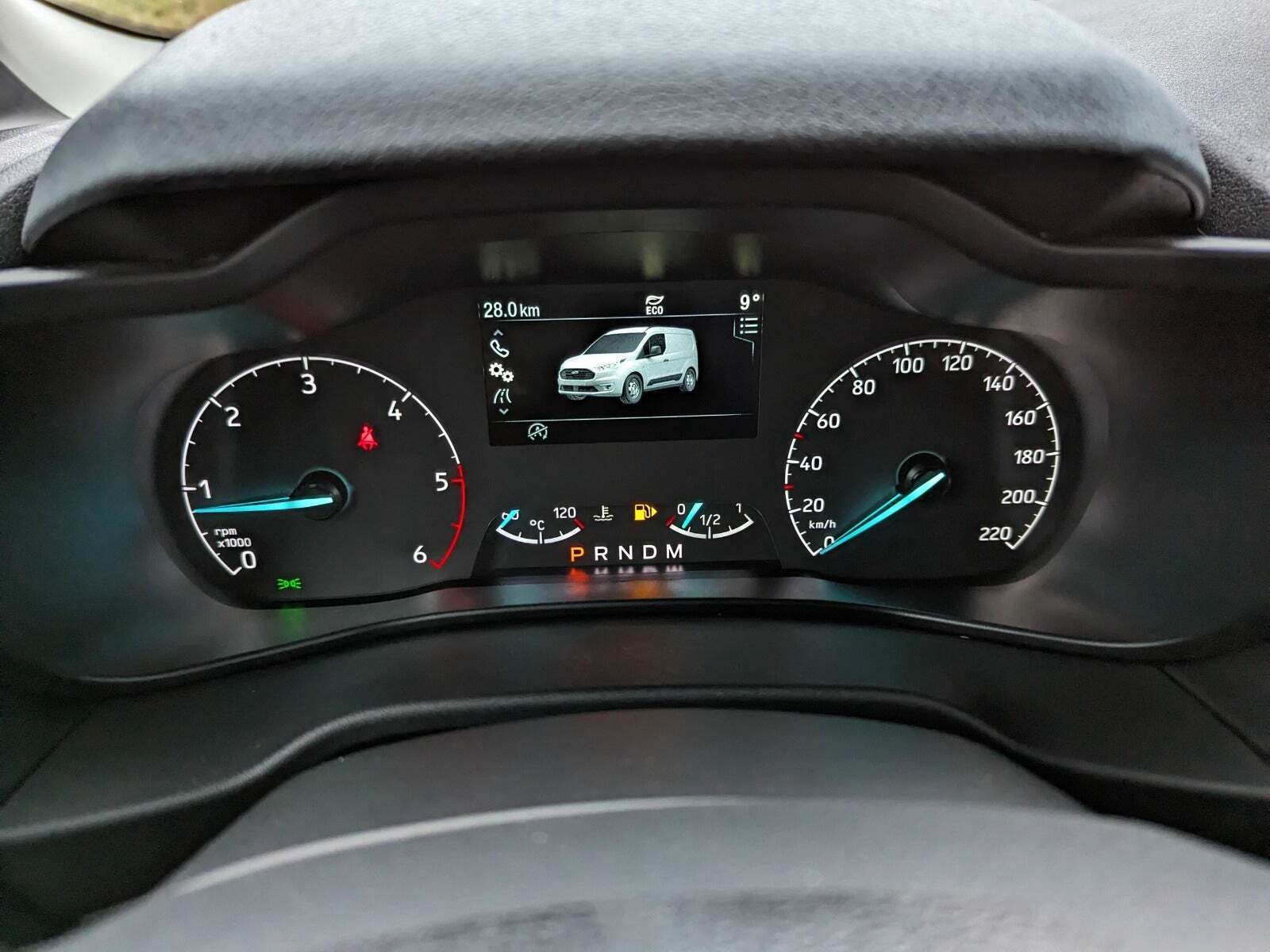 Blå Ford Transit Connect fra 2023