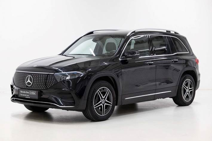 Sort Mercedes EQB250+ fra 2026 set udefra