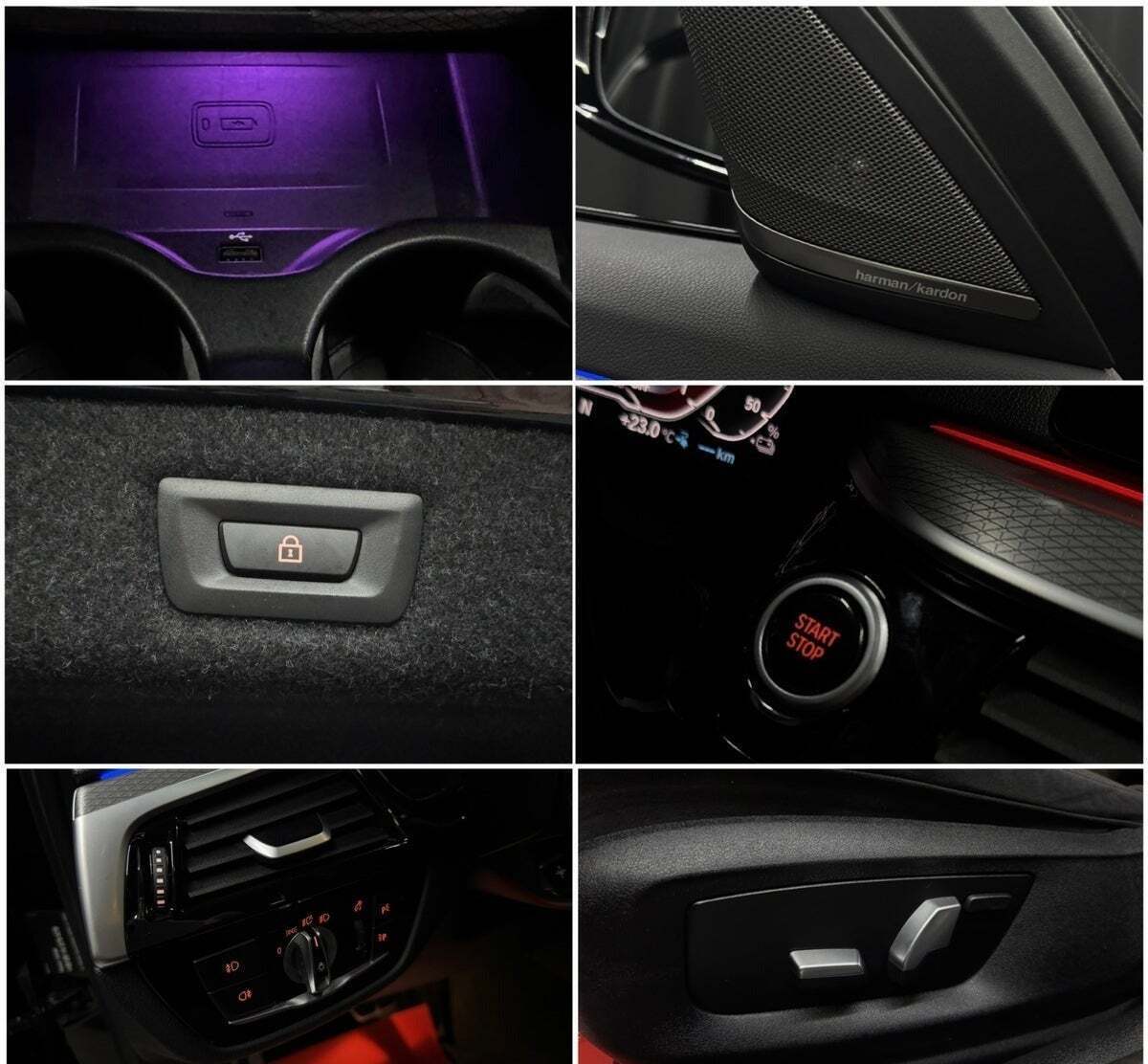 Sort BMW 530e fra 2019