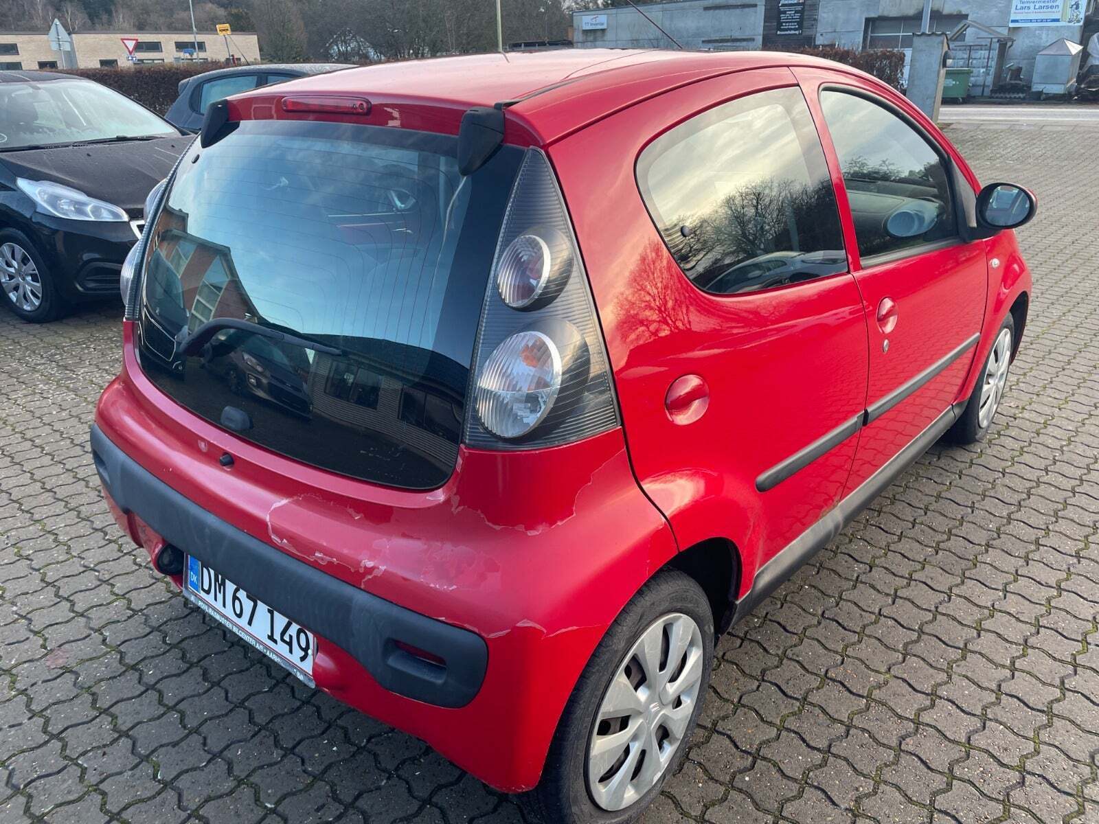 Rød Citroën C1 fra 2008