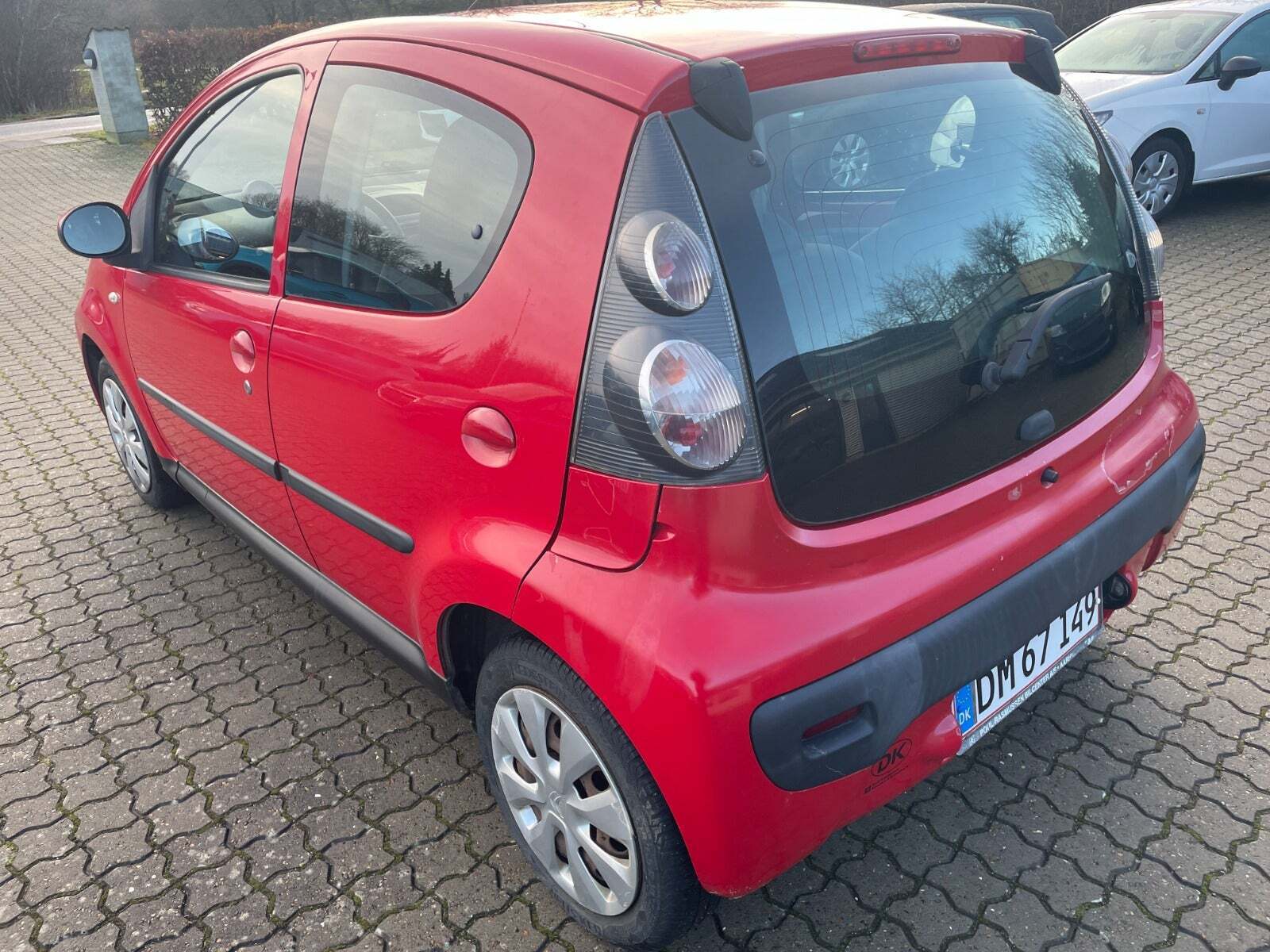 Rød Citroën C1 fra 2008