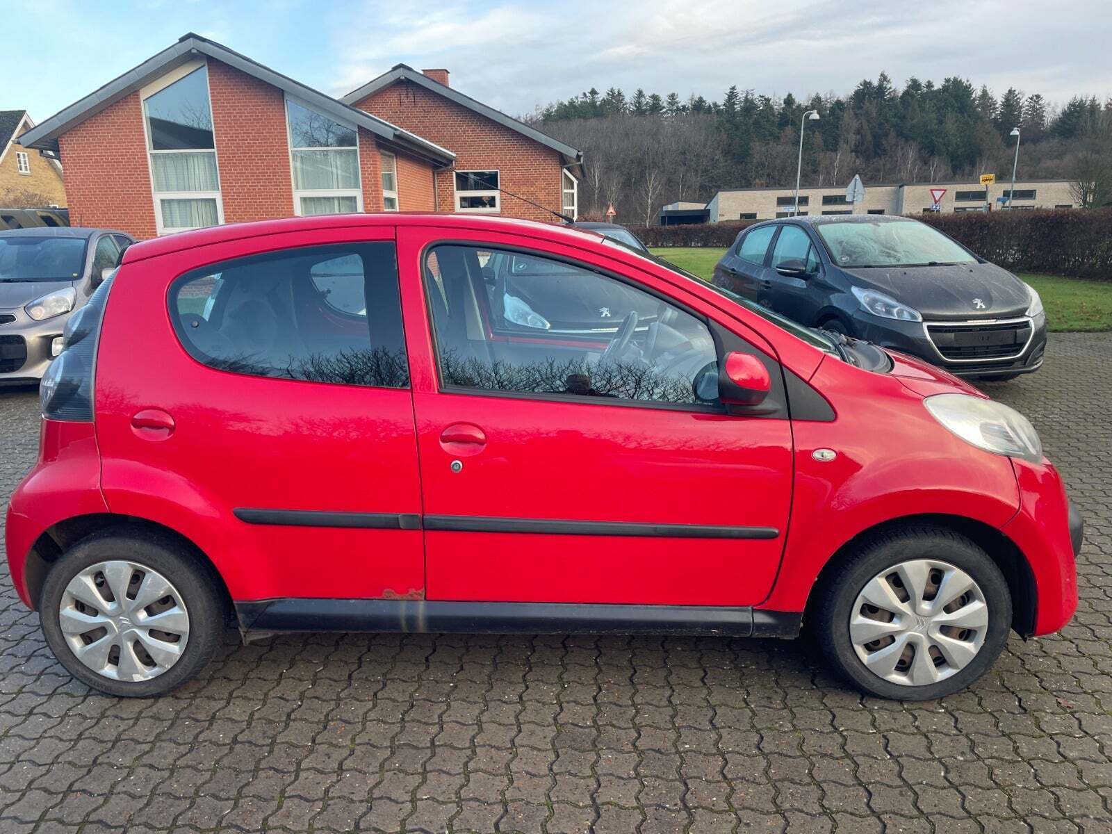 Rød Citroën C1 fra 2008