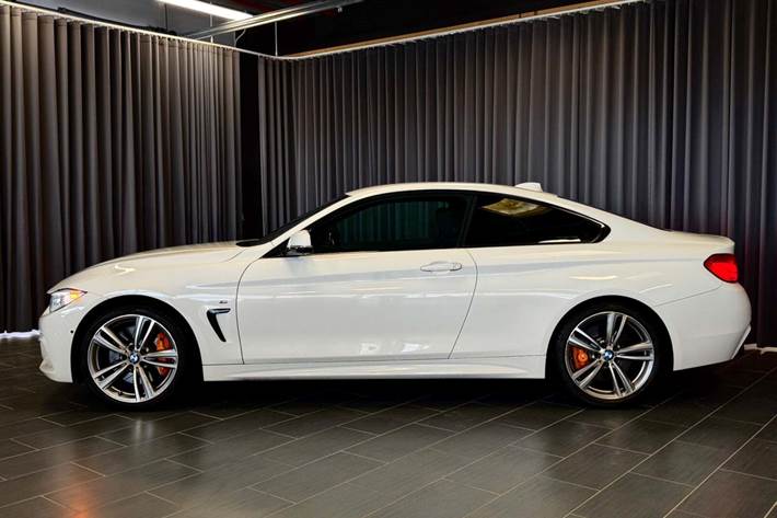 Hvid BMW 435i fra 2014