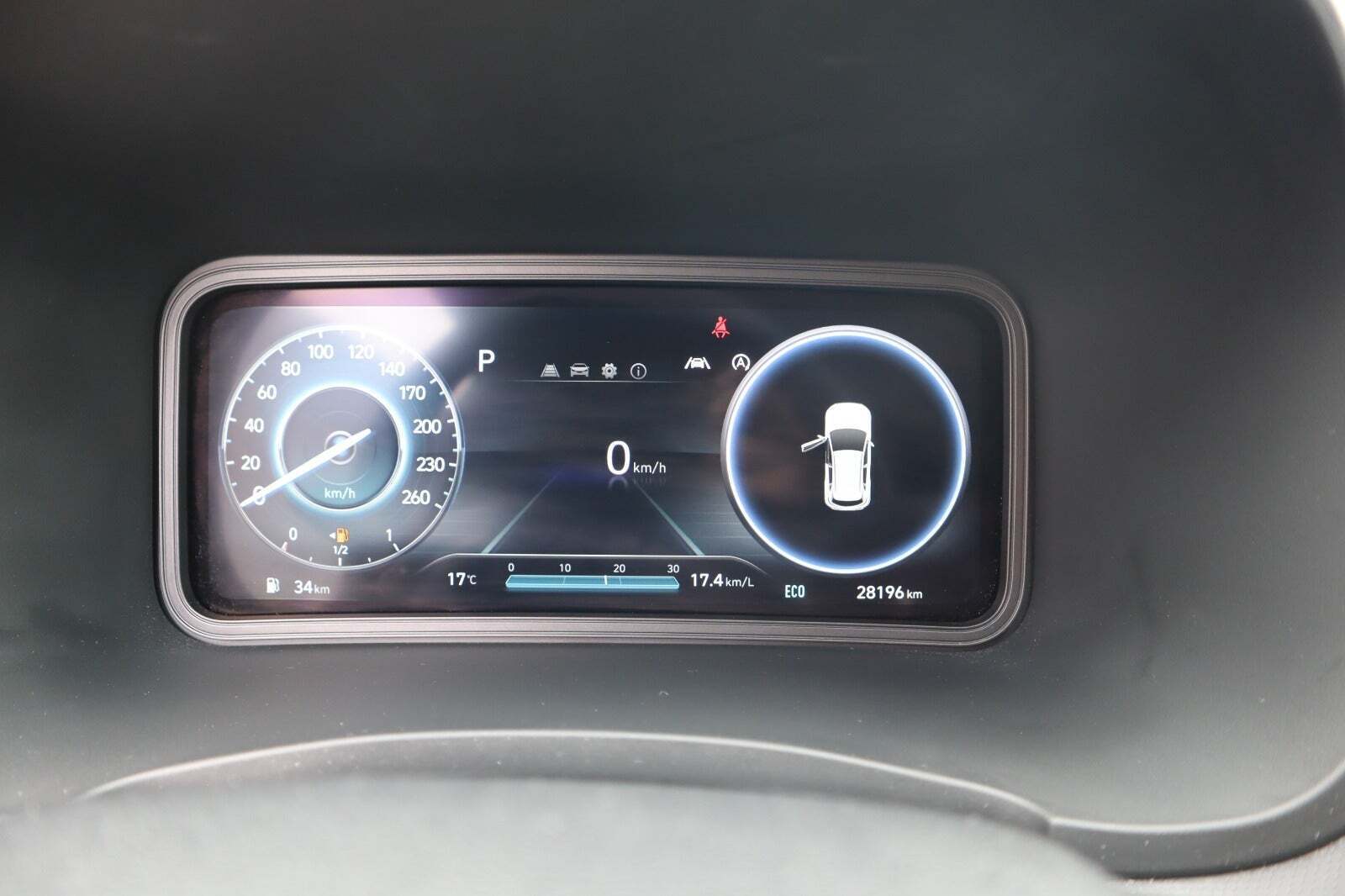 Rød Hyundai Kona fra 2022