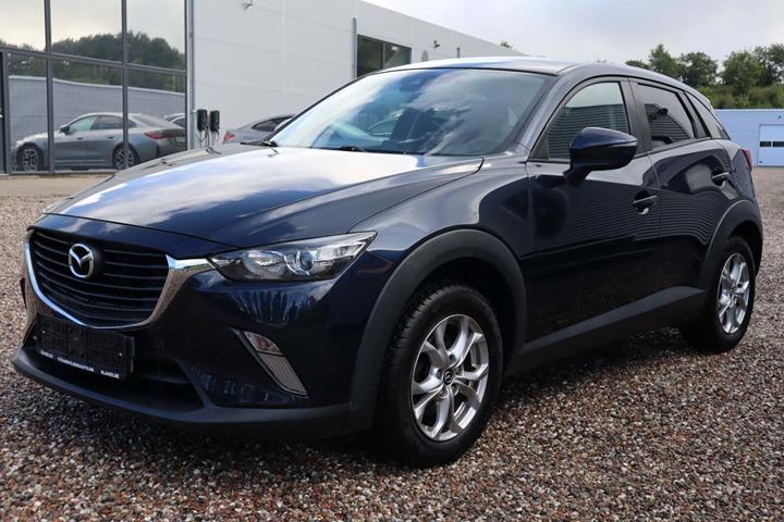 Blå Mazda CX-3 fra 2018
