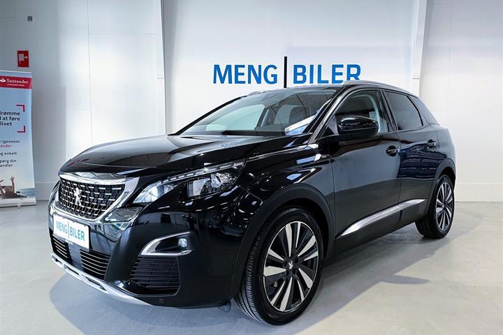 Sort Peugeot 3008 fra 2018 set udefra