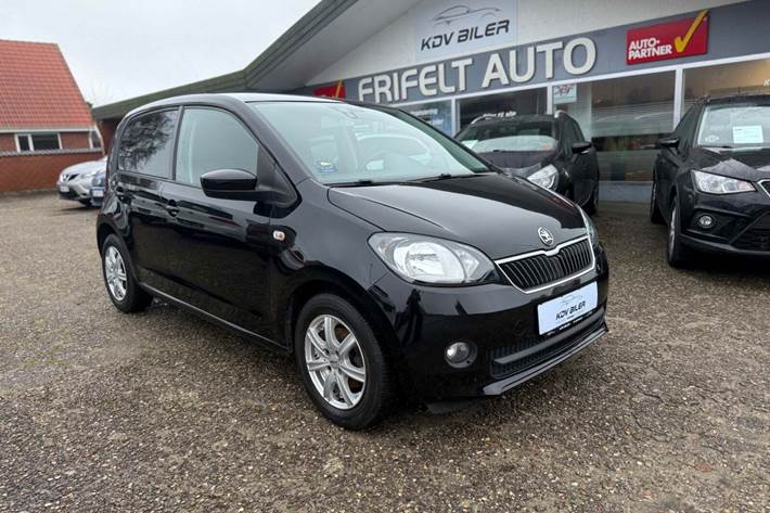 Sort Skoda Citigo fra 2013 set udefra