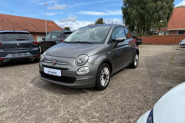 Sølv Fiat 500 fra 2016