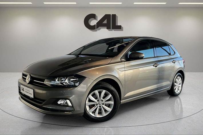 Sølv VW Polo fra 2018 set udefra