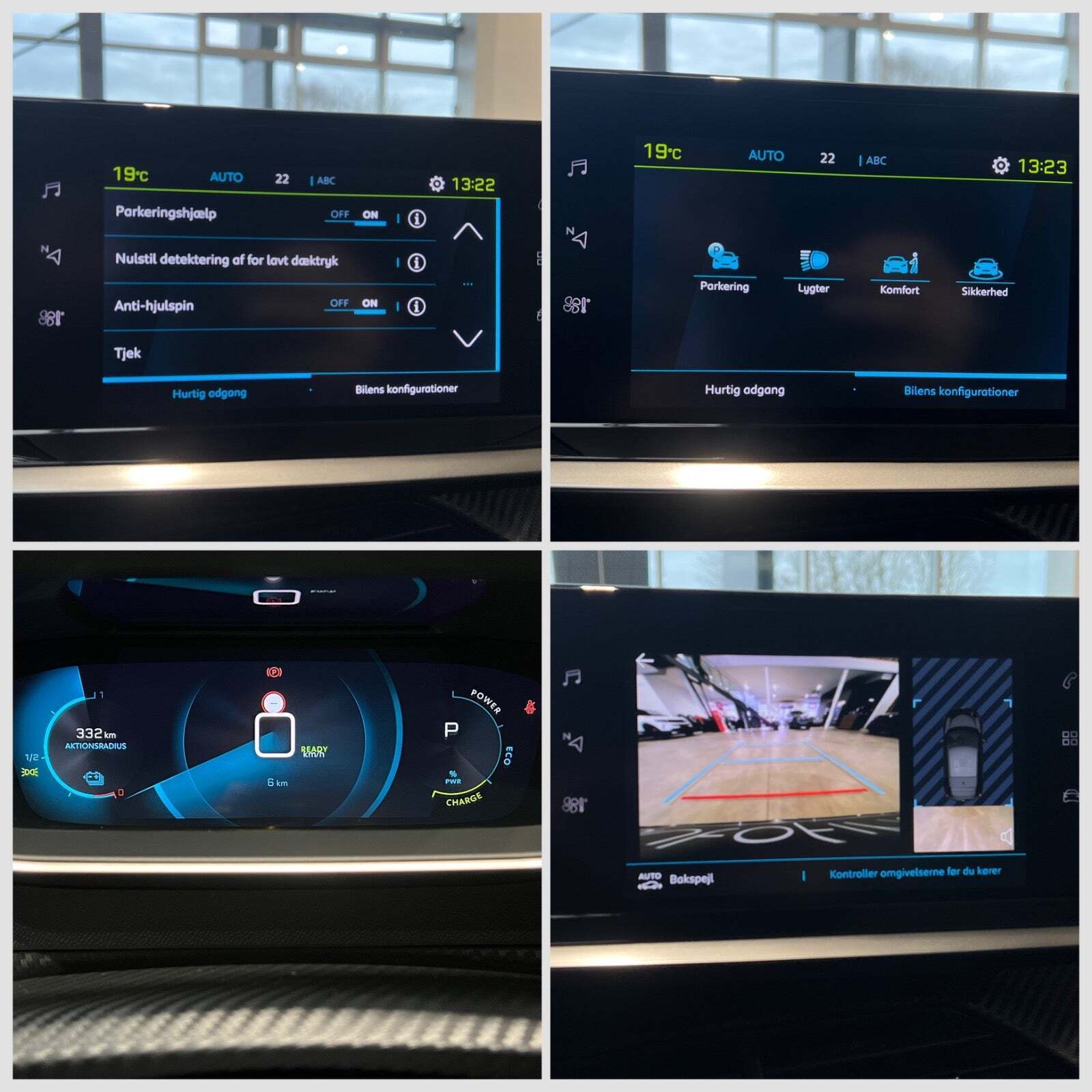 Rød Peugeot e-208 fra 2023