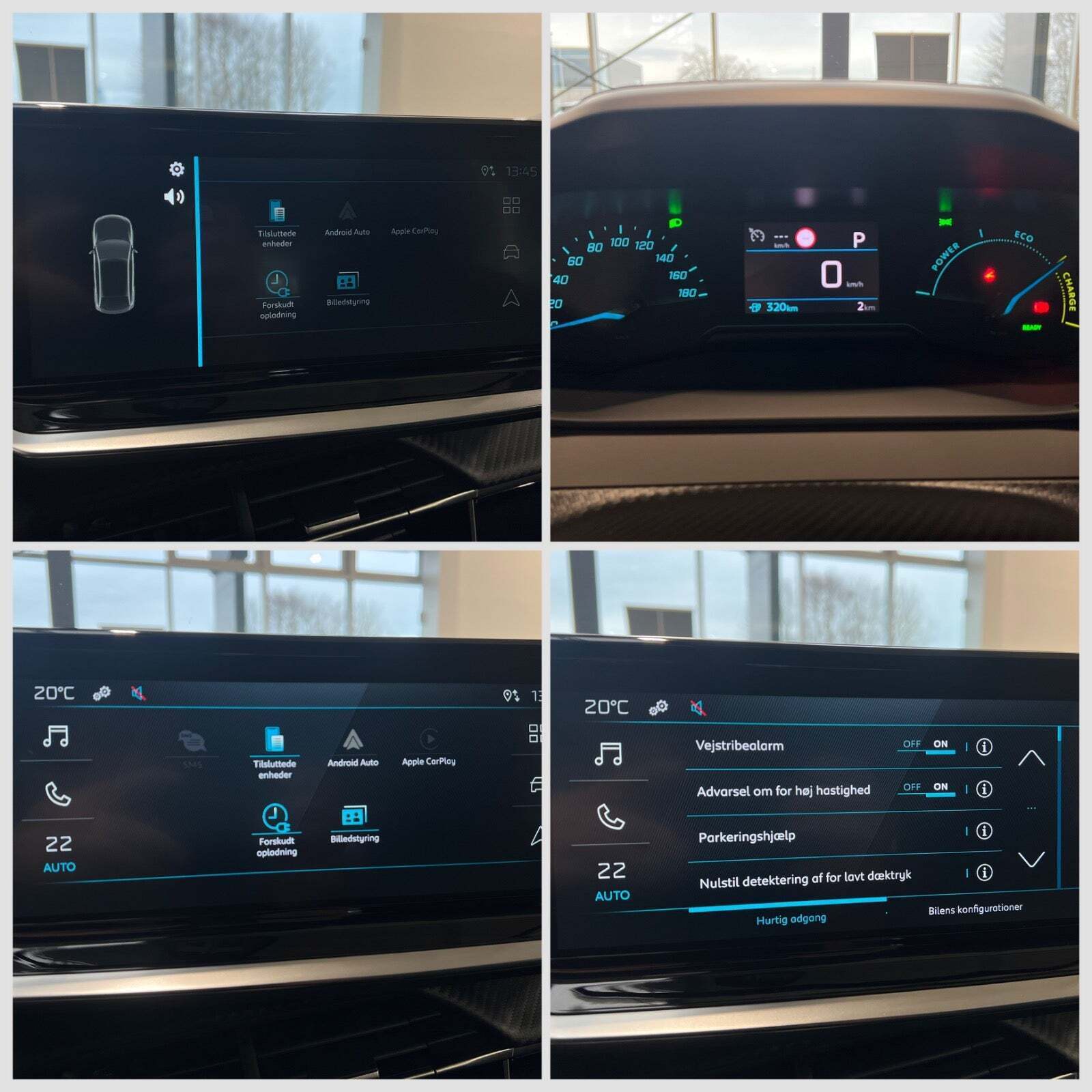 Hvid Peugeot e-208 fra 2025