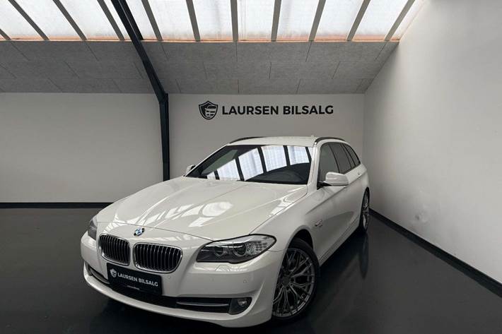 Hvid BMW 525d fra 2013