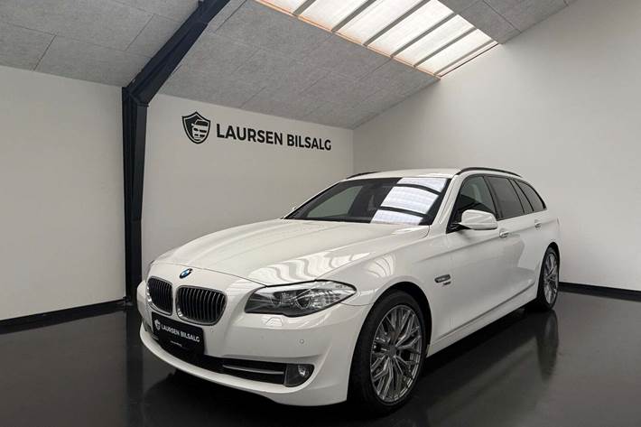 Hvid BMW 525d fra 2013