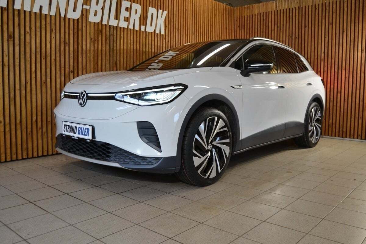 Hvid VW ID.4 fra 2021 set udefra