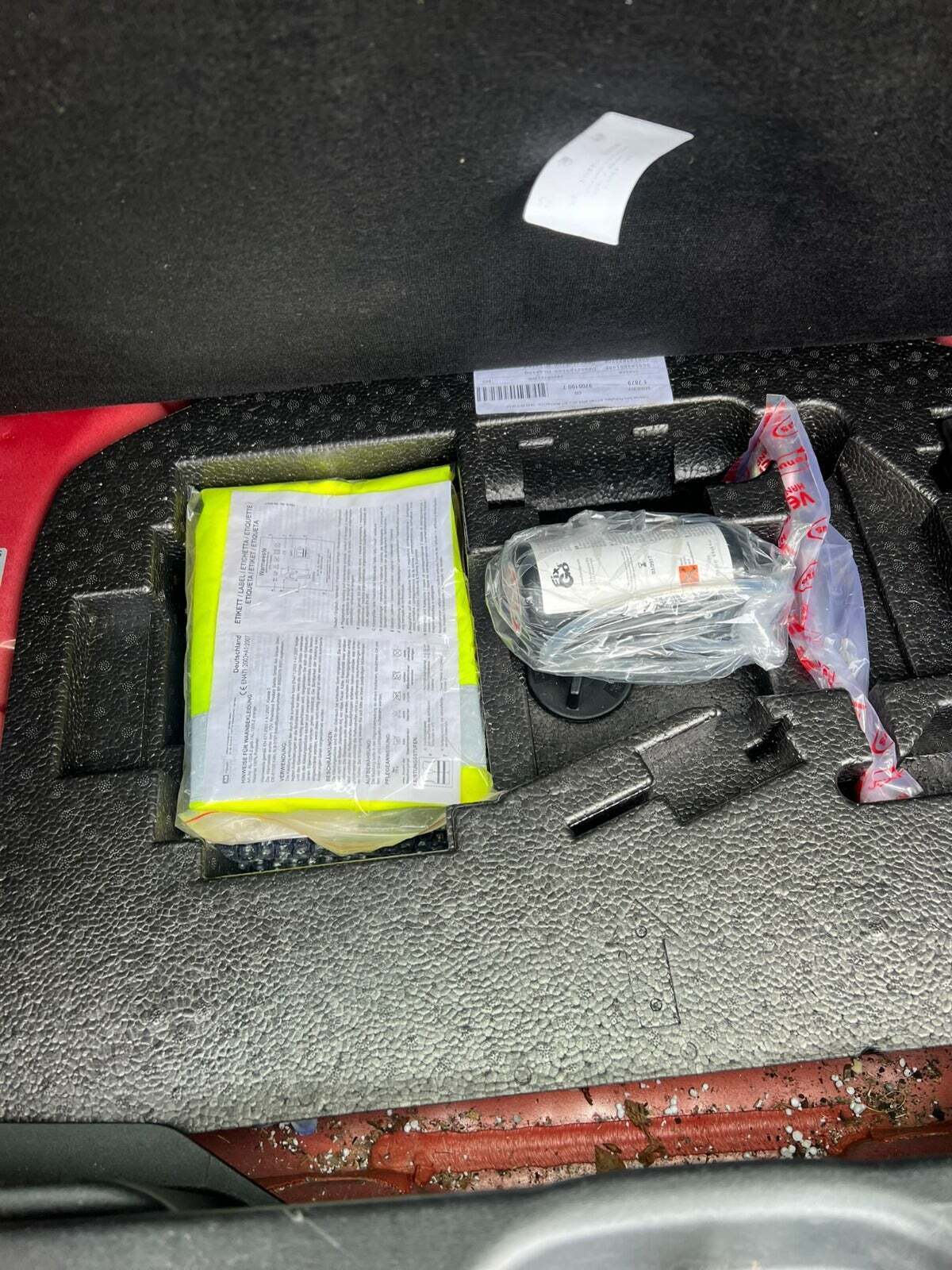 Rød Fiat Panda fra 2013