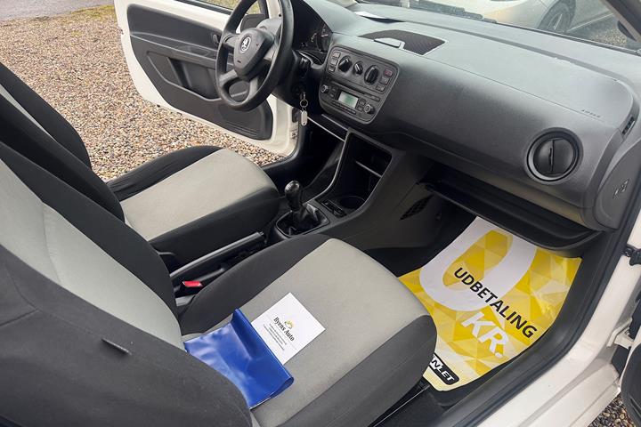 Hvid Skoda Citigo fra 2012